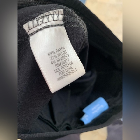 Women’s Simply Vera Black Dress Capris Size Small - Picture 4 of 7